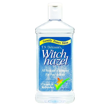 Witch Hazel is an awesome natural astringent which helps tighten the skin. It also helps with razor burn, bruises, and varicose veins, as well as locking in moisture!