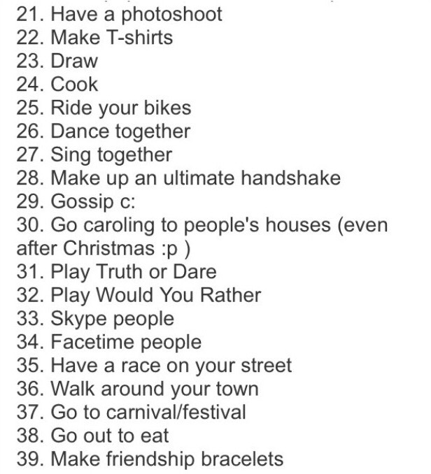 100 Crazy Activities To Do With Your BestFriends!ππ