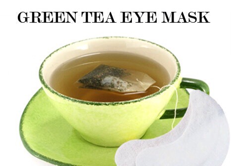 Green Tea Eye Mask

Next time you're finished steeping your cup of tea, toss the bag into the fridge and place the cool tea bags on the eyes for few mins or soak few cotton pads in a cup of cold green tea, cut the cotton pads into half and place them under the eyes to treat dark circles & puffy eyes