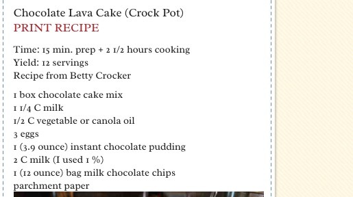 🍫EASY TO MAKE Crock Pot Chocolate Lava Cake!!!!(:🍫