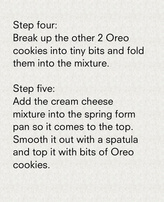 No Bake Oreo Cheese Cake😍