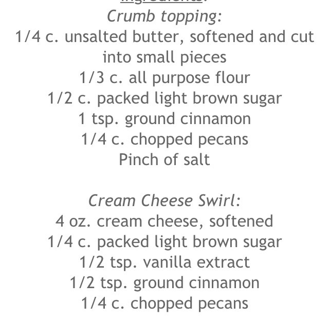 Cream Cheese Coffee Cake 😝 