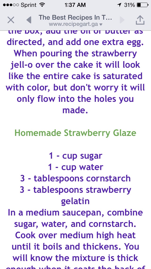 The Easiest Strawberry Cream Cake

