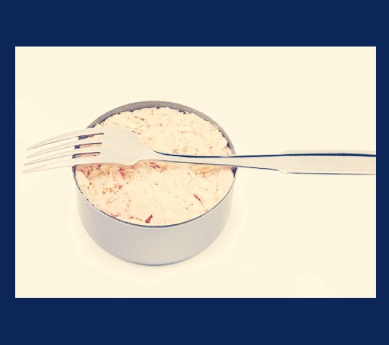 Tinned tuna is quick and very tasty.