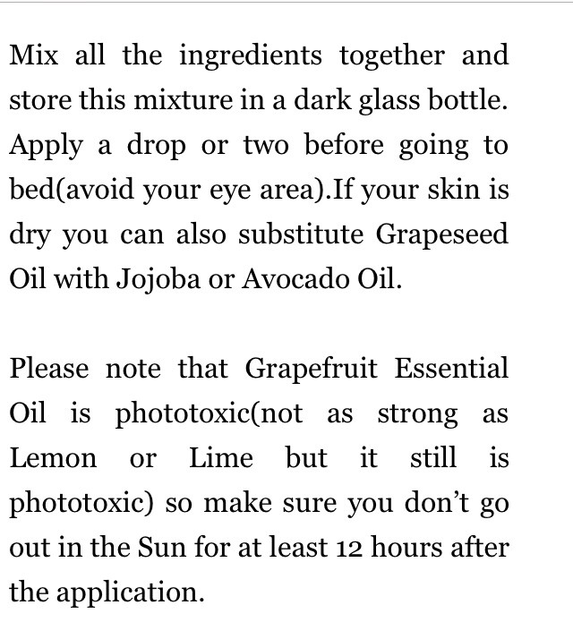 Homemade Skin Firming Oil Recipe