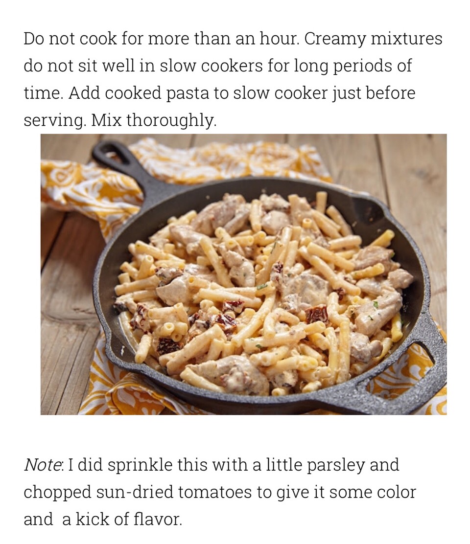 CROCKPOT CREAMY ITALIAN CHICKEN PASTA! 