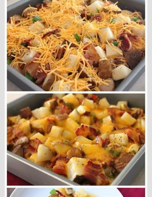 Baked Potatoes & Chicken Casserole 