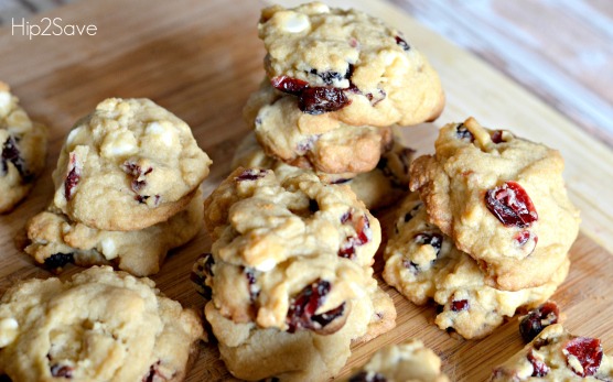Stir in flour, baking soda and salt. Stir in baking chips and cranberries.

On ungreased cookie sheet, drop dough by rounded tablespoonfuls about 2 inches apart.

Bake 12 to 15 minutes or until light brown. Cool 2 to 3 minutes; remove from cookie sheet to cooling rack. (Makes about 36 cookies.)

