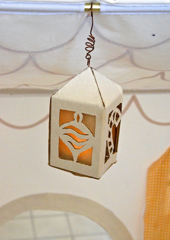 Lamp inside the tent