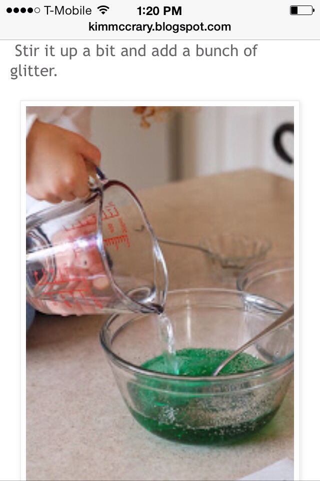 Homemade Slime, Great For Birthday Treats At School
