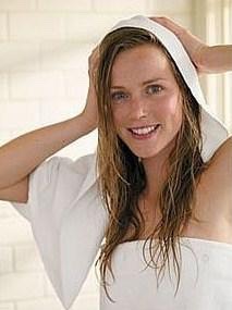 Normally dry your hair