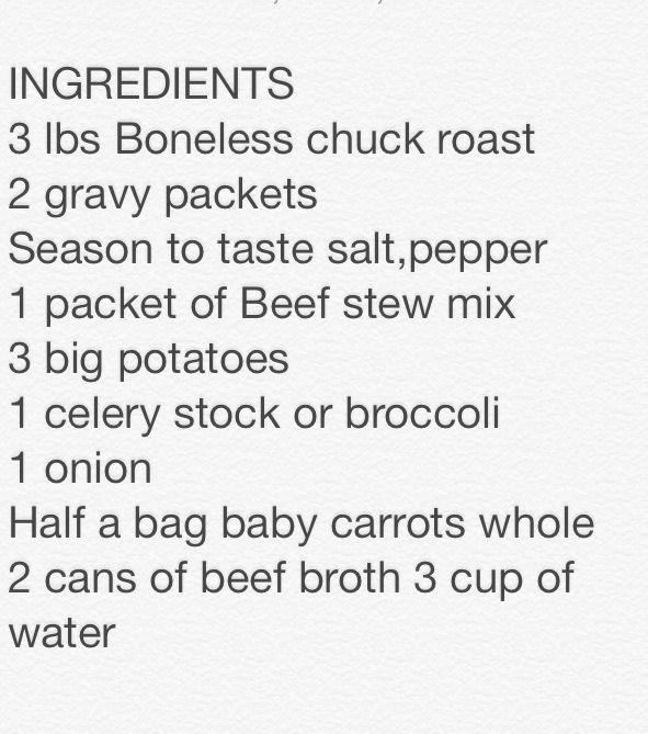 Homemade Roast Beef Stew With Garvey & Potatoes