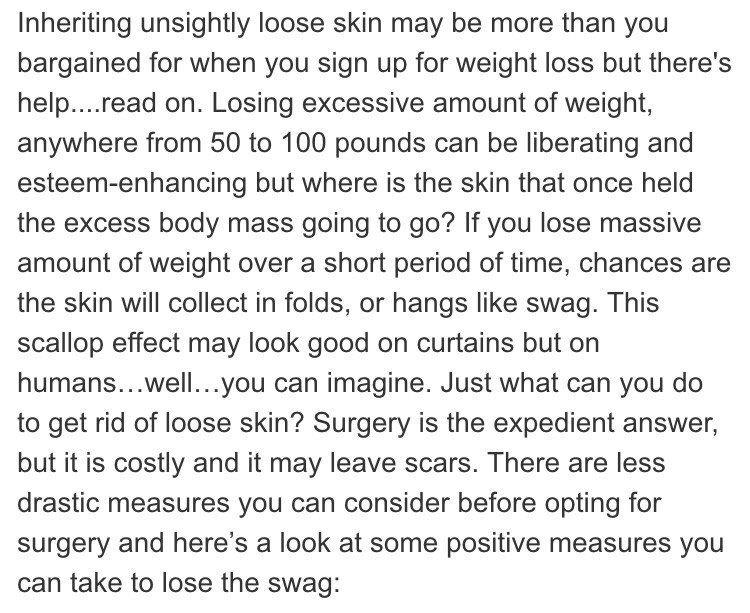 How To Get Rid Of Loose Sagging Skin After Weight Loss.