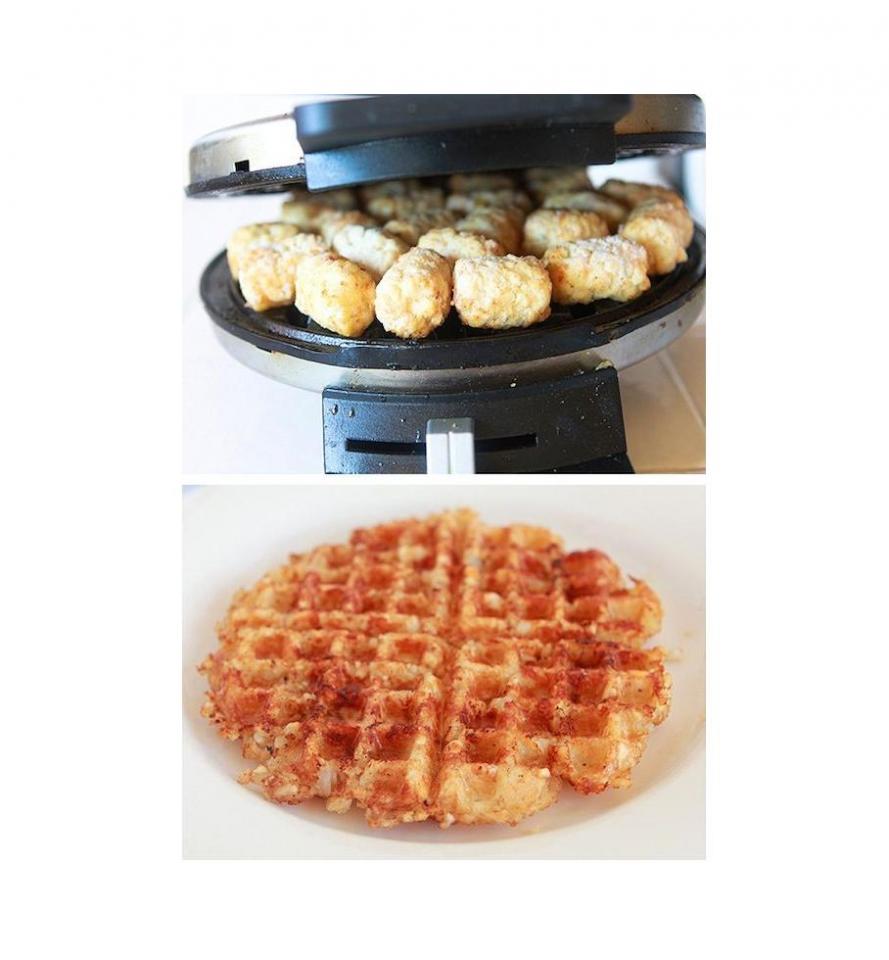 Waffled Hashbrowns

Eat this with your waffled bacon and scrambled eggs.