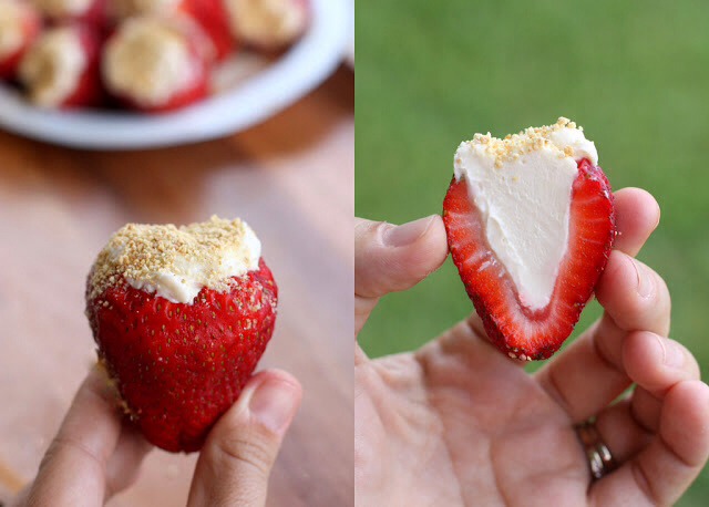 🍰🍓 Delicious Cheese Cake Stuffed Strawberries...Wow! 🍓🍰