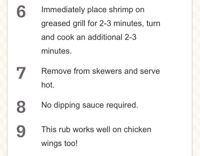 Grilled Shrimp