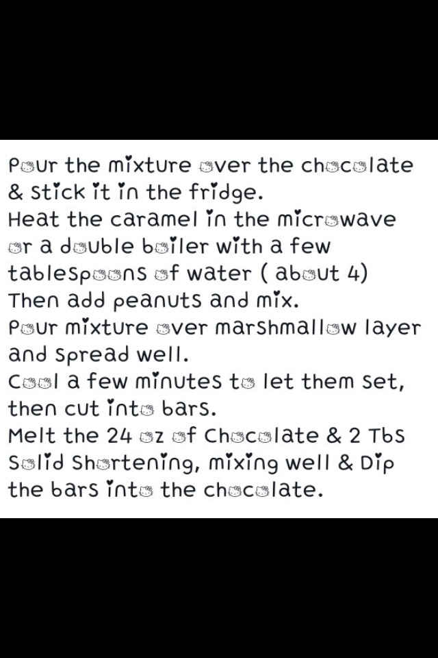 Homemade Snicker Bars! 