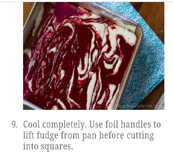 Winter White Red Velvet FUDGE! OMG! 