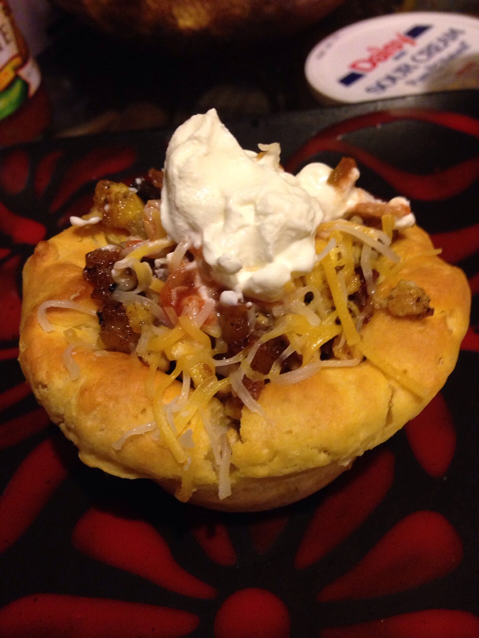 Stuff the bowls, top as you please, and enjoy!