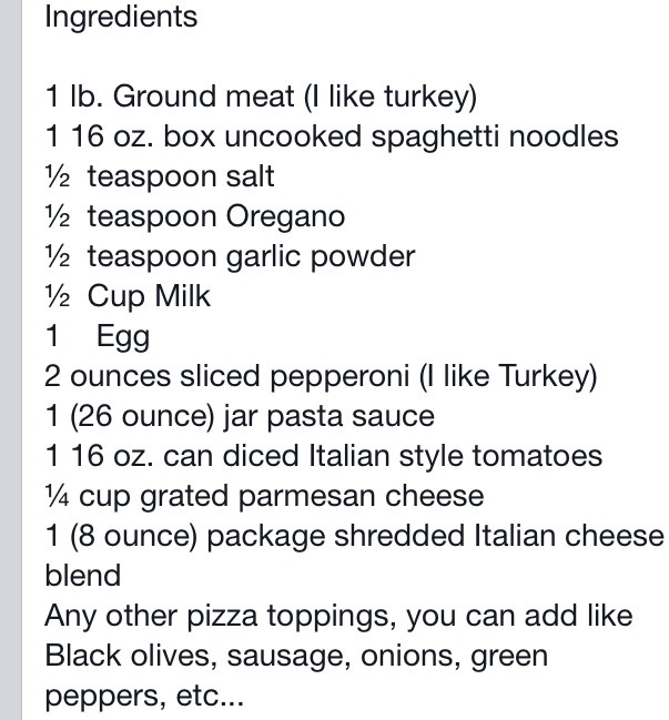 Pizza Spaghetti Casserole! 