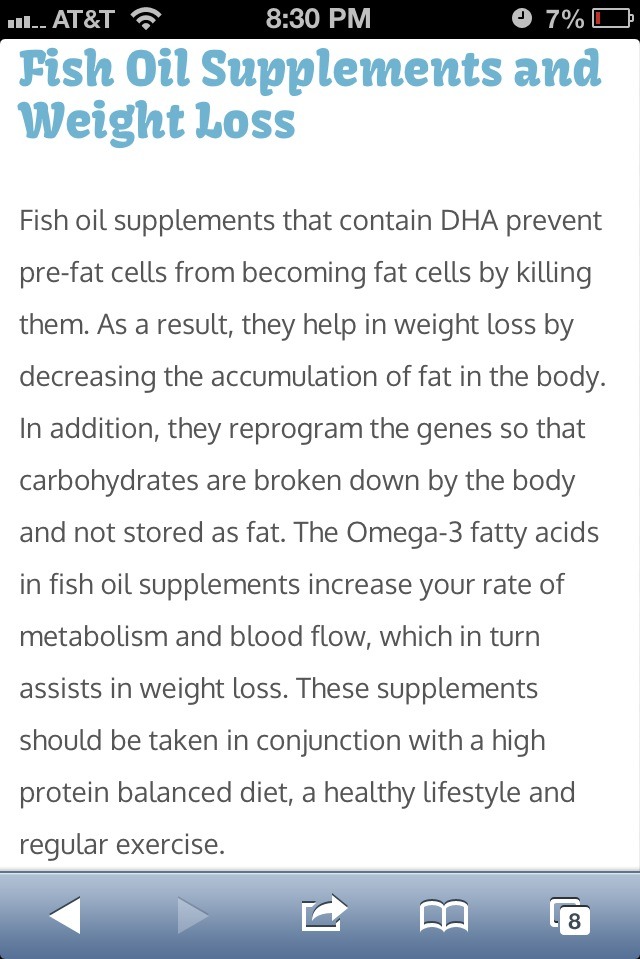 How Fish Oil Supplements Can Help You Lose Weight