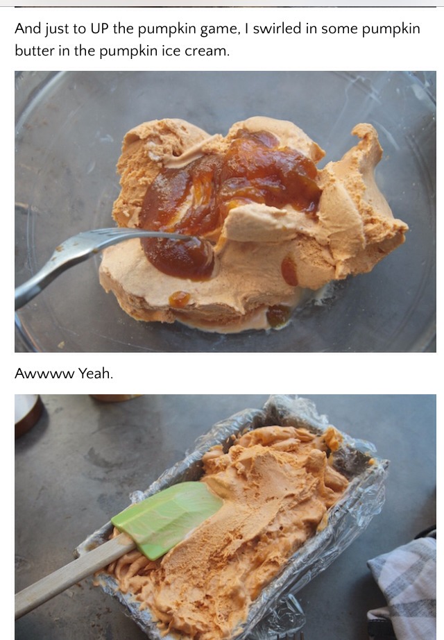 Pumpkin Ginger snap Ice cream