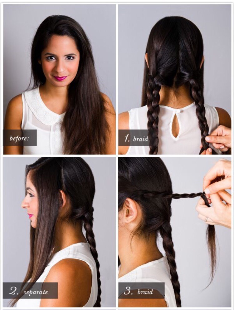 Pretty Simple Braid Chignon.