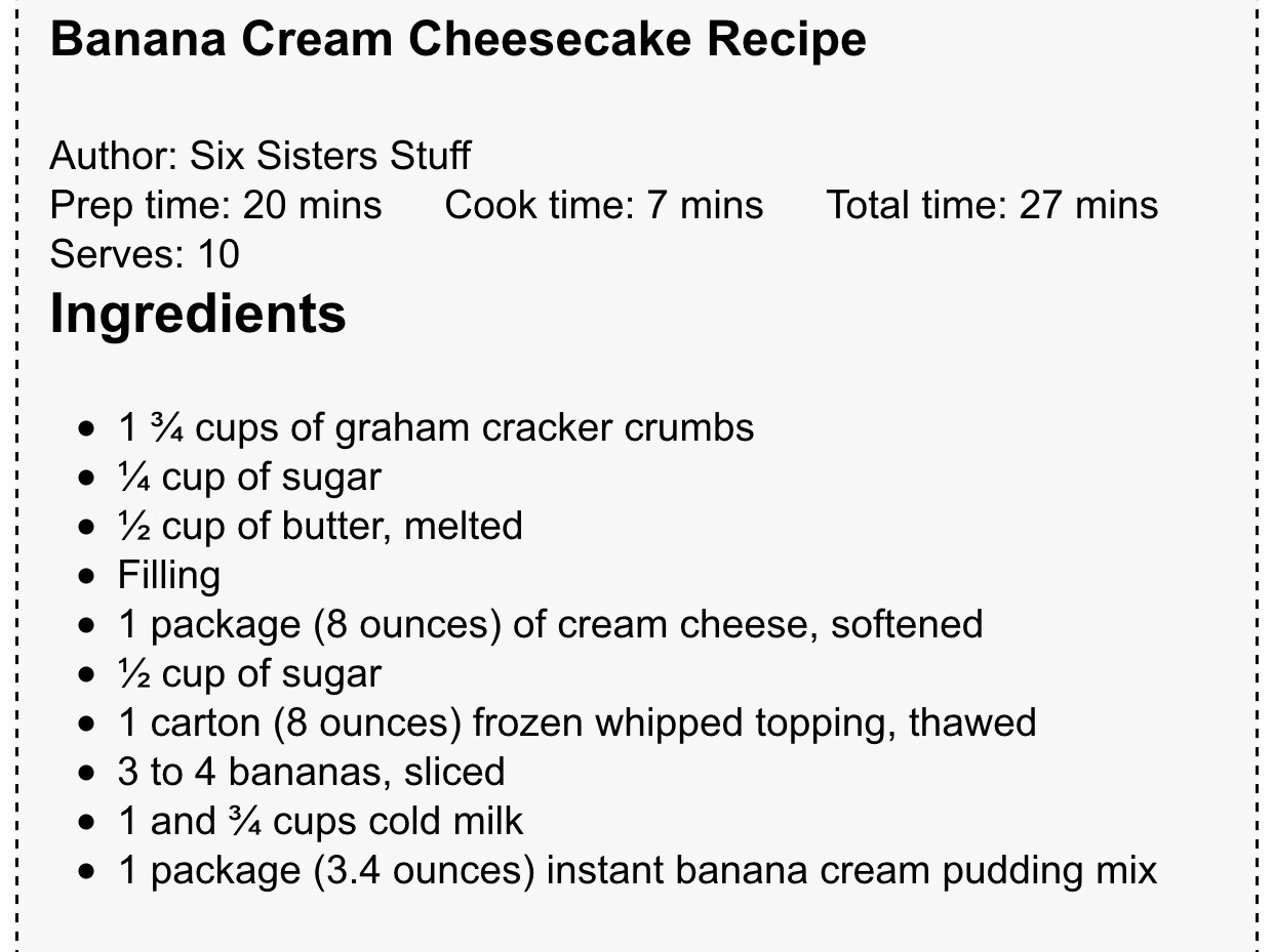 🍌Banana Cream Cheesecake!!!!!!!🍌