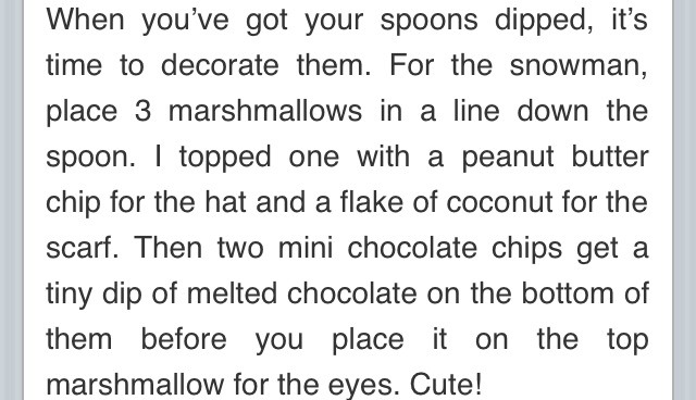 Snowmen Hot Chocolate Dipping Spoons