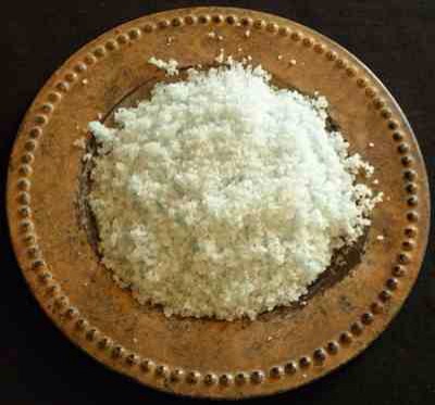 10. Salt – Pour it directly on your scalp and scrub thoroughly but gently. The abrasive salt will remove dry flaky skin before you shampoo making your efforts more effective for reducing dandruff.