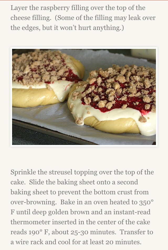 Raspberry Cream Cheese Coffee Cake π