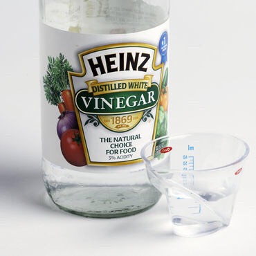 3. Vinegar hair rinse 