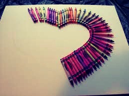 You may also want to try making a heart with the crayons! 💖