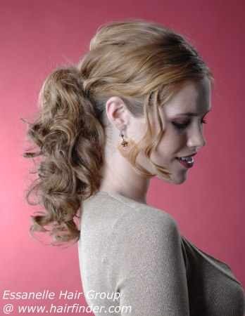 The poof pony tail! :)
Classy and beautiful!
Great for a weddings and special occasions!
Nothing better for a night at a gala!
