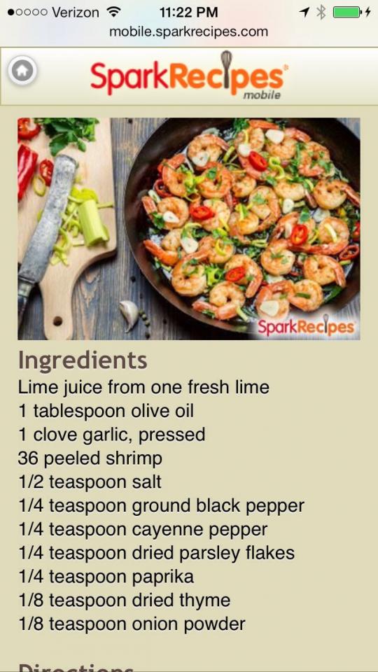 Spicy Garlic And Lime Shrimp