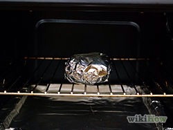 5) Bake in preheated 400 degree oven about 45 minutes or until potatoes are soft when squeezed.
