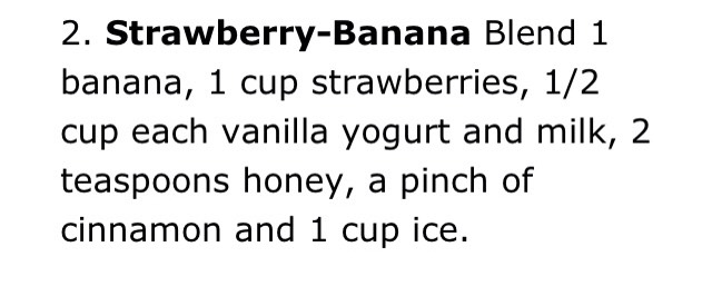 Smoothie Recipes 