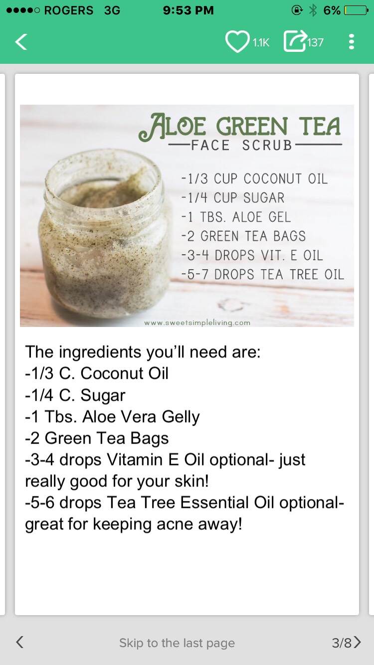 Aloe Vera Green Tea Face Scrub