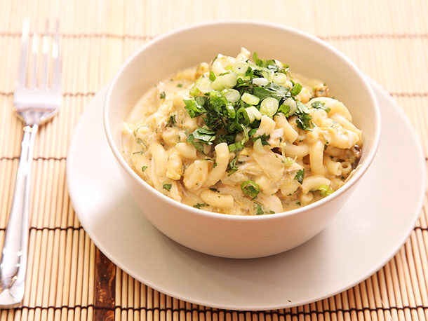 b. Mac ‘n’ Cheese with Chicken, Chiles, and Salsa Verde