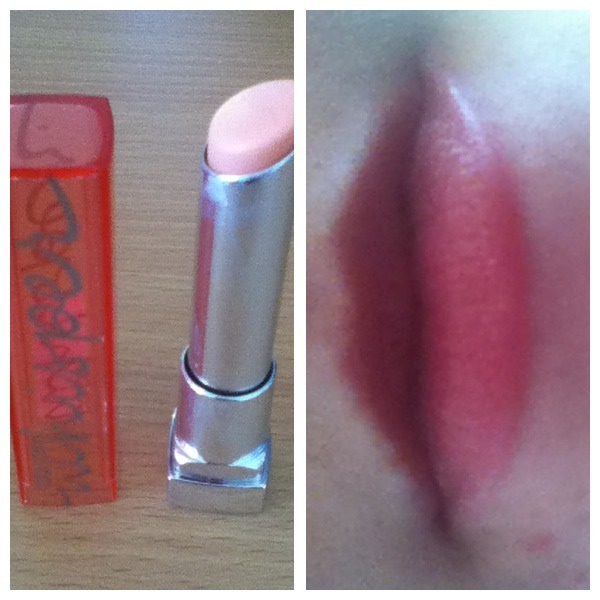 This is maybeline colour whisper and this is in one size fits pearl. This is my new favourite, it's sheer pink but lovely and moisturising. I got this from farmers for around $12