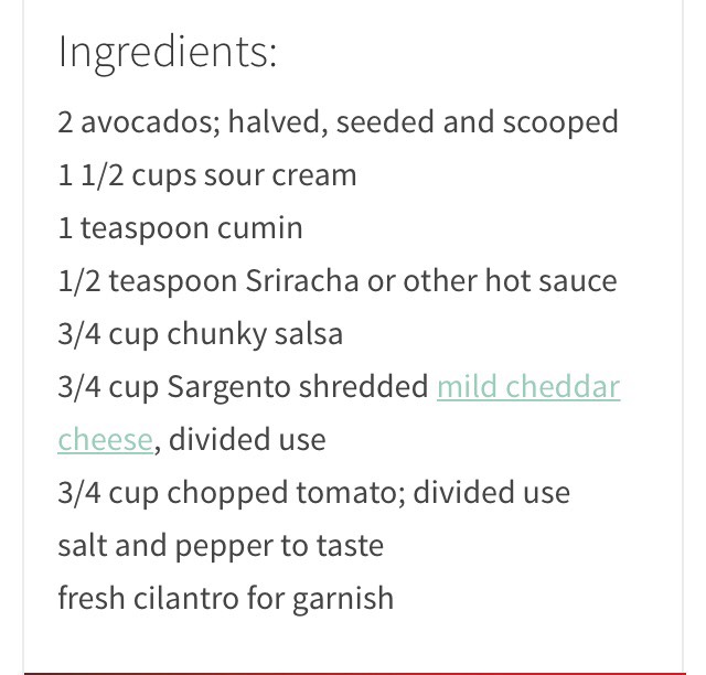 Avocado Dip 