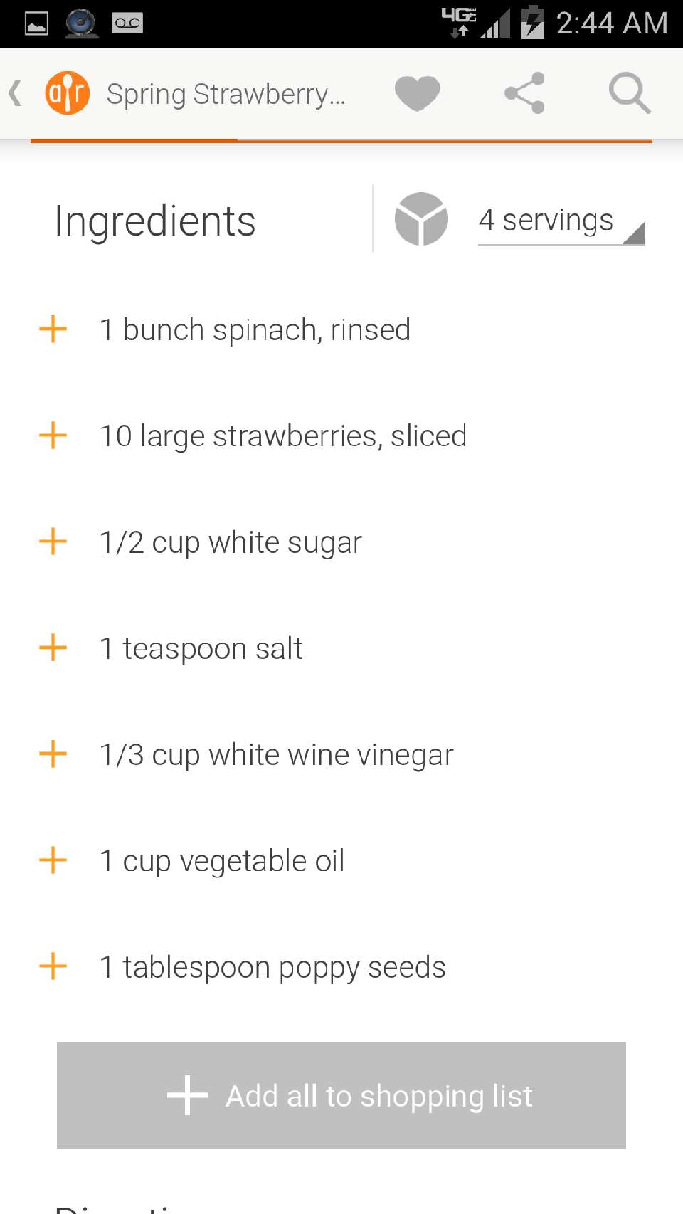 Spring Strawberry and Spinach Salad 