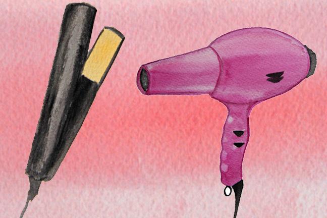 Don't use heat on hair! 