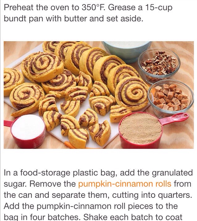 Pumpkin Cinnamon Roll Monkey Bread