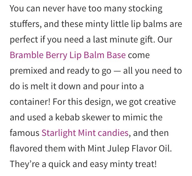 MINT CANDY LIP BALM ~ DIY 💋