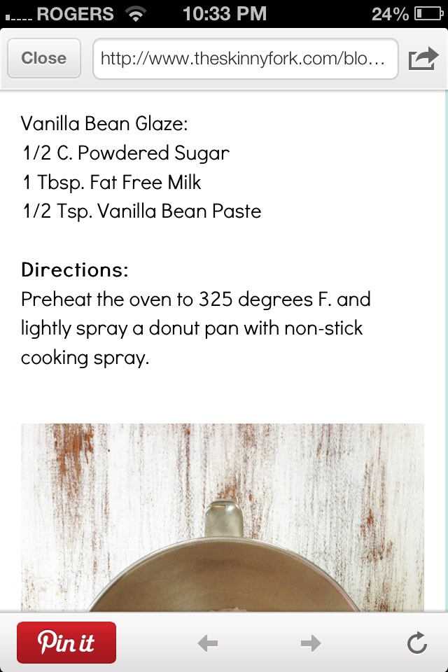 Skinny Vanilla Bean Doughnuts!!!