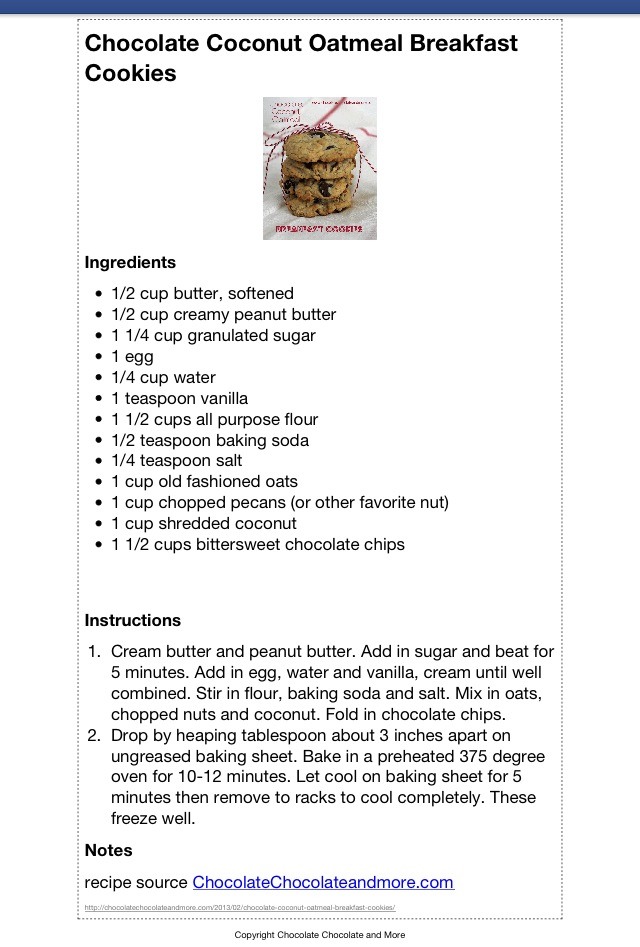 Healthy Chocolate Chip Cookie