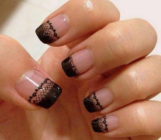 Lace Design Nails