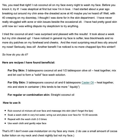 Coconut Oil Face Wash
