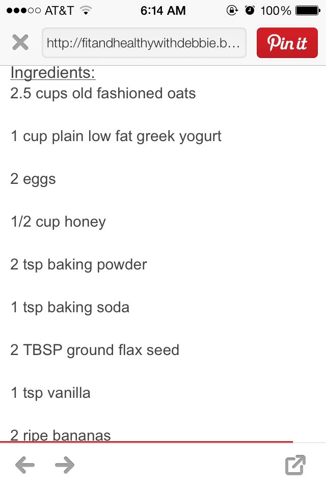 Clean Banana Oatmeal Breakfast Muffins. No Flour Or Sugar!